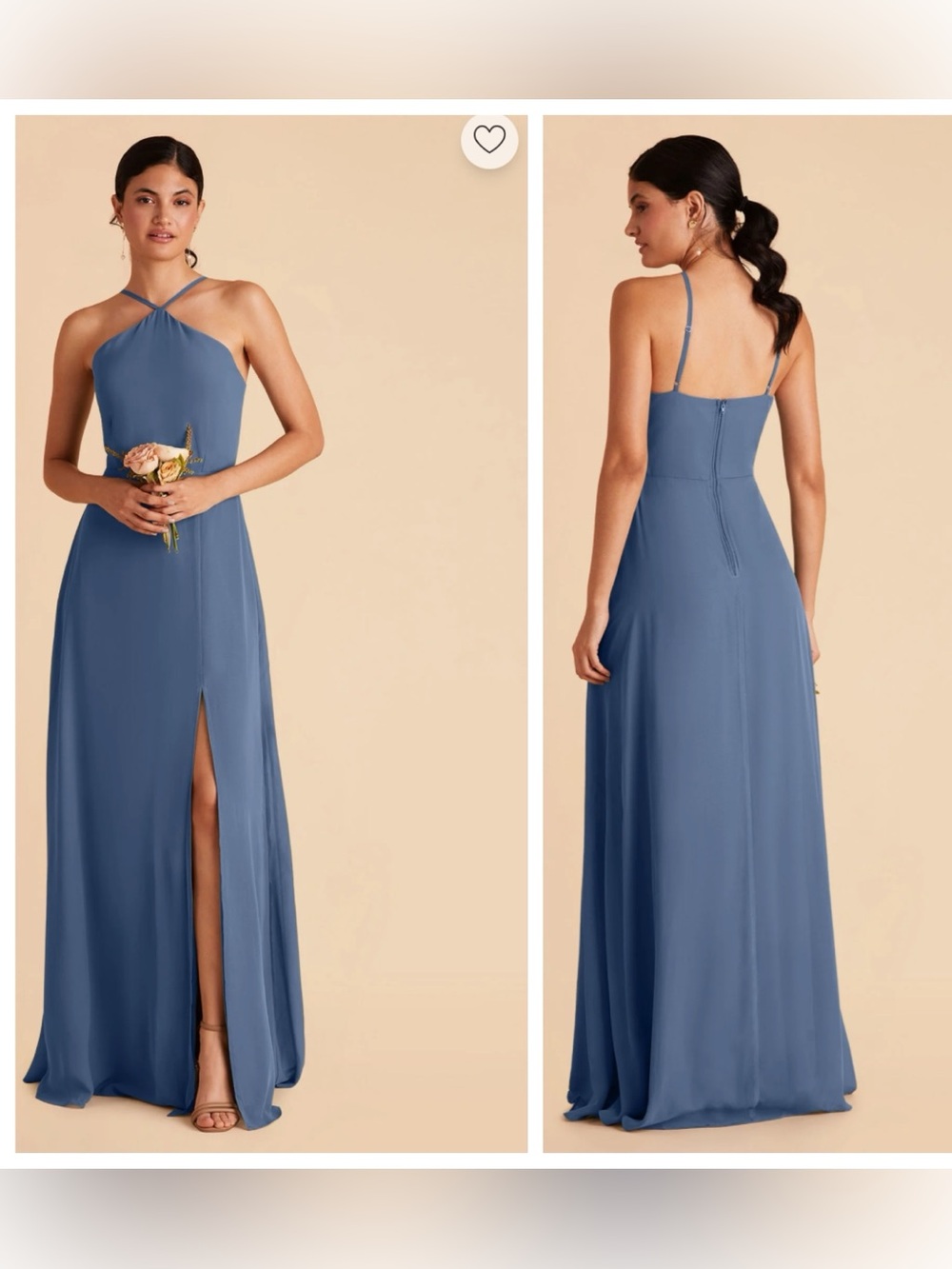 Birdy Grey Dress Womens Size Small juliet twilight chiffon maxi halter chiffon
